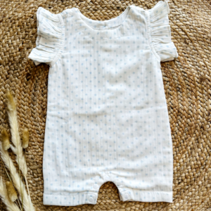 Infants Romper: Blue Dots